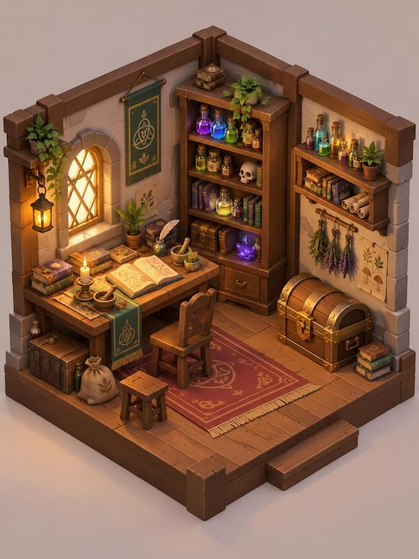 Innenraum-Diorama