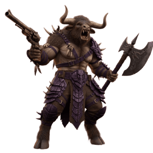 Image to 3D AI generated stylized purple owl mascot